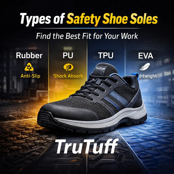 trutuff safety shoes diffferent kinds of soles for safety shoes and their usage and benifits