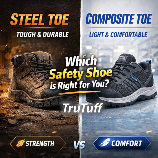 trutuff safety shoes steel toe vs compoate toe