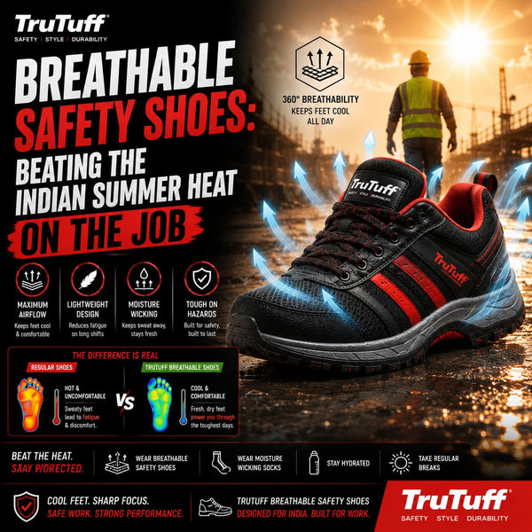 trutuff shoes breathable shoes to control sweta and odour