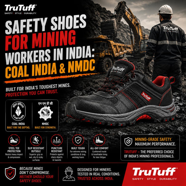 Safety Shoes for Mining Workers in India: Coal India & NMDC | TruTuff