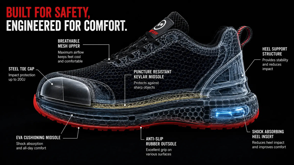 TruTuff safety shoe detail