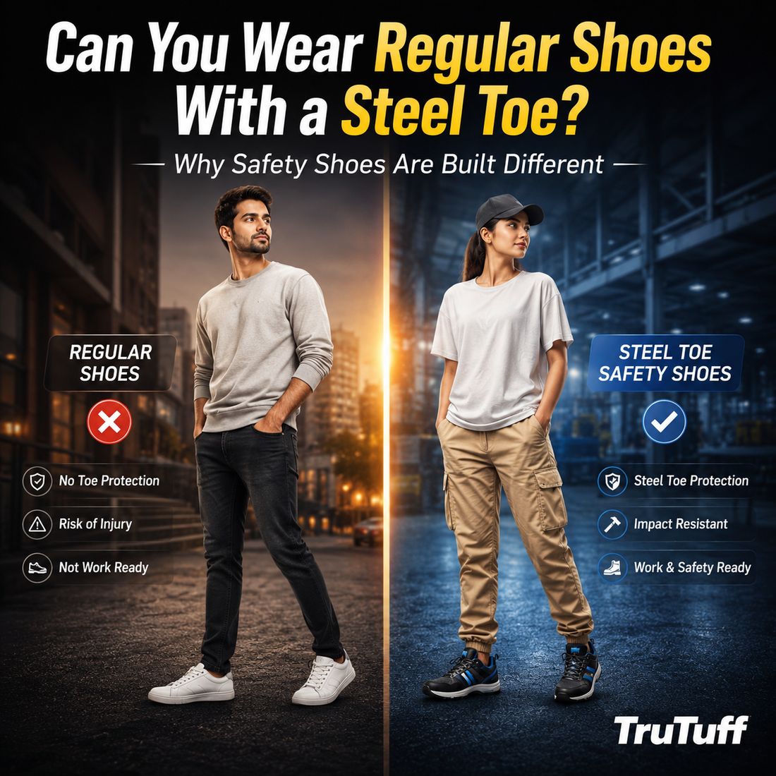 Can You Wear Regular Shoes Instead of Steel-Toe Shoes? | TruTuff