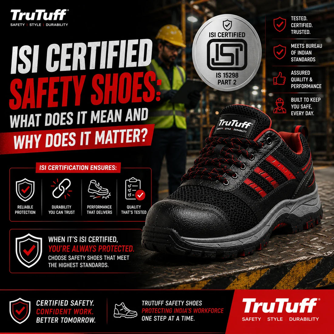 trutuff safety shoes ISI Certified Safety Shoes