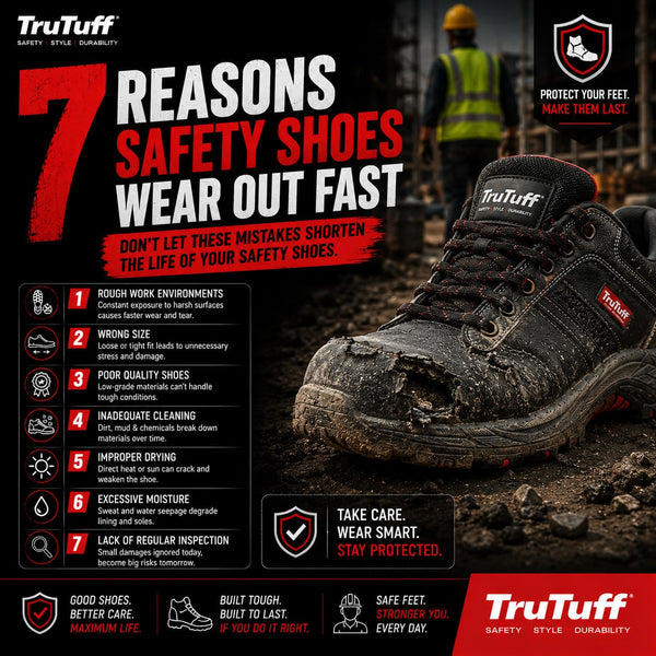 trutuff shoes 7 reason why safety shoes wear out fast 