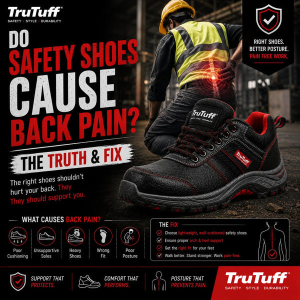 trutuff shoes does safety shoes cause back pain 