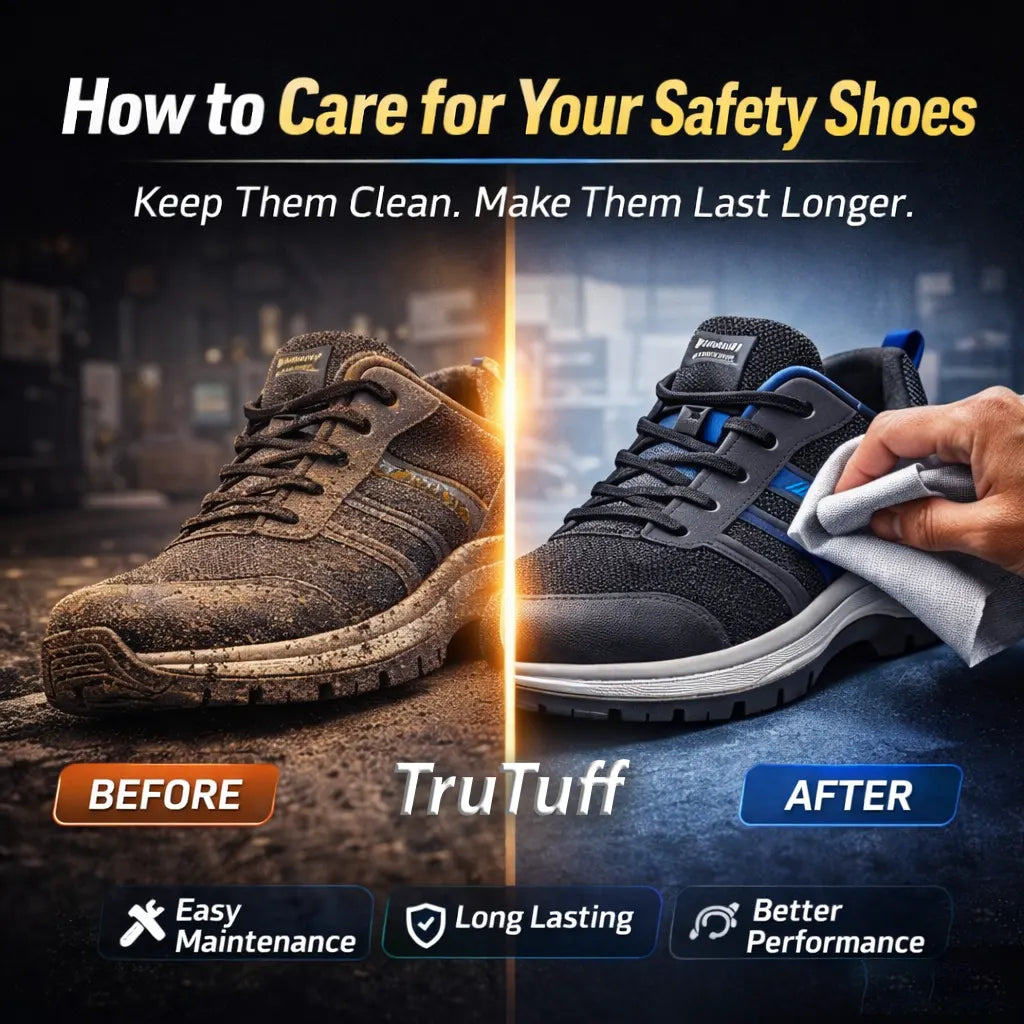 trutuff shoes how to maintain your safety shoes so shoes last longer