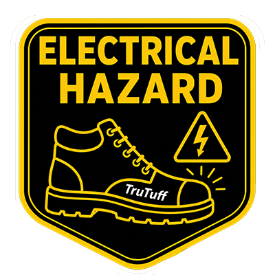 trutuff safety shoes electrical hazzard logo