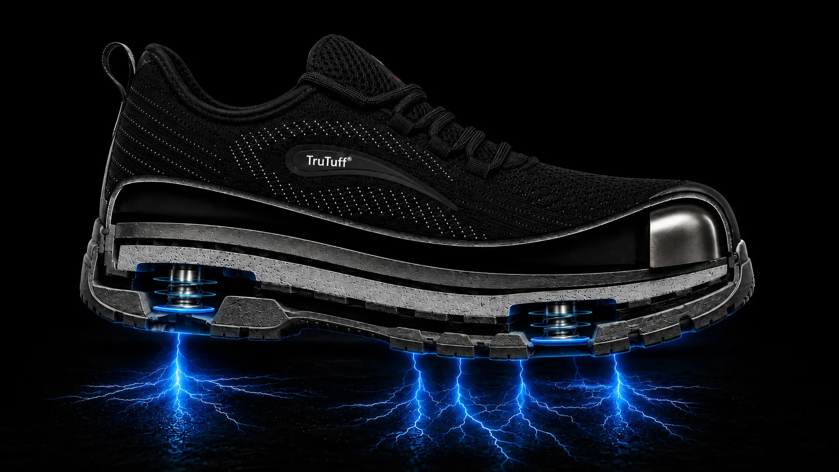 Shock Doesn't Stand a Chance - TruTuff Volt Safety Shoes - Composite Toe, Electrical Hazard Safe