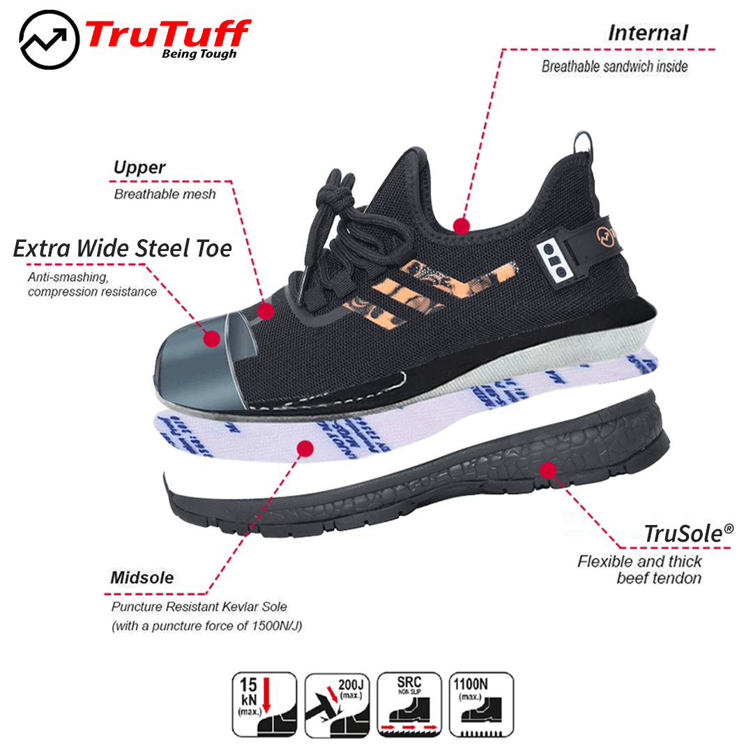 trutuff camo safety shoes protection